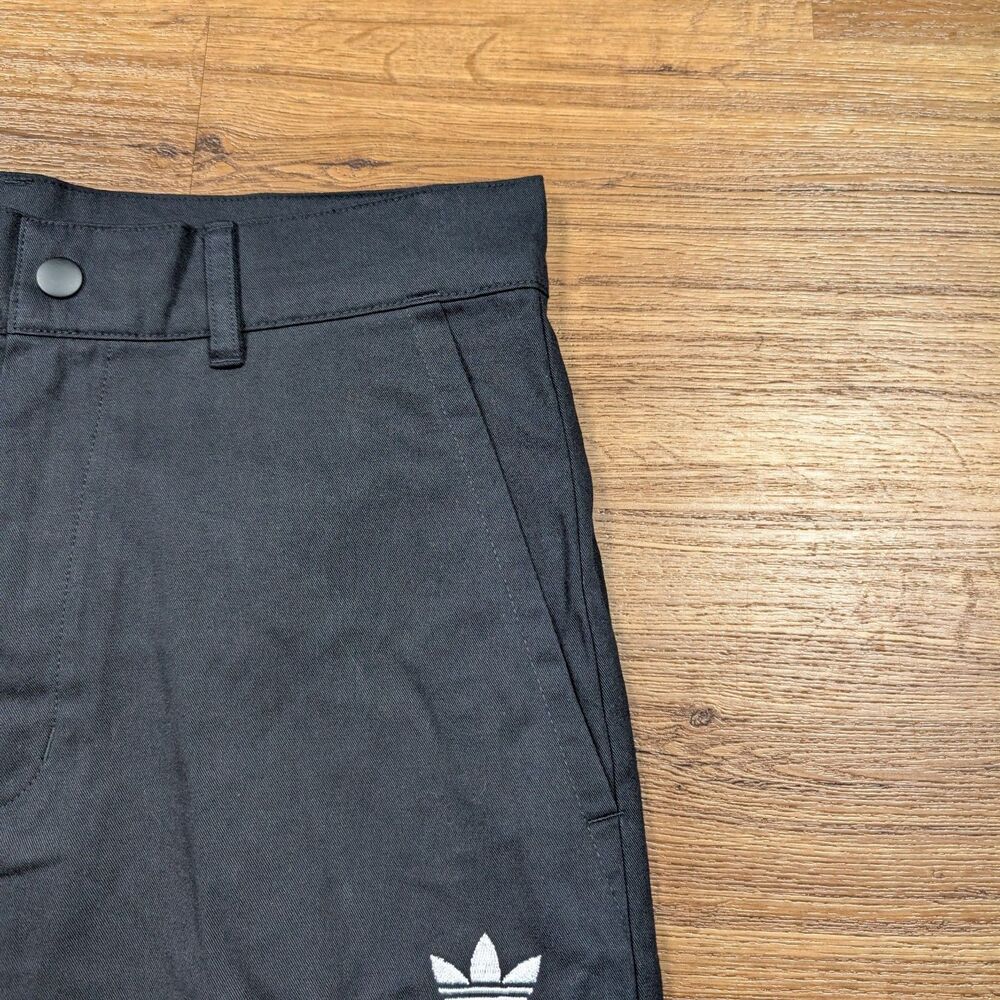 Adidas Originals Essentials Straight Leg Chino Pants Mens Size 30x30 Black - Picture 3 of 13